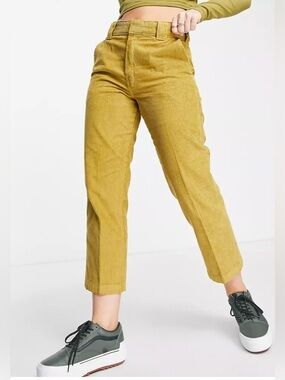 Dickies Mustard Yellow Straight Leg Corduroy Pants